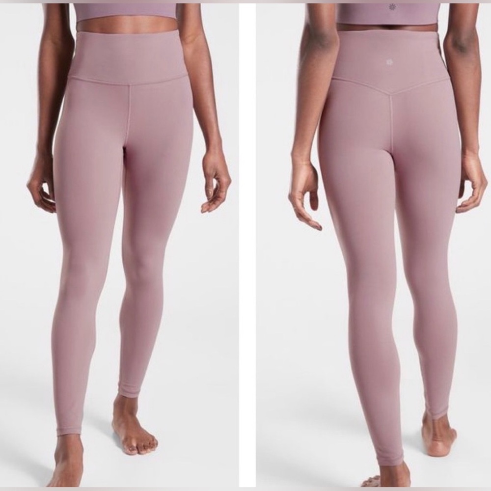 Athleta ultra high rise elation 7/8 tight. Size SP Pink